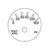 A22-71491-000 GAUGE-TRACTOR APP,PSI,BLACK,FLAT