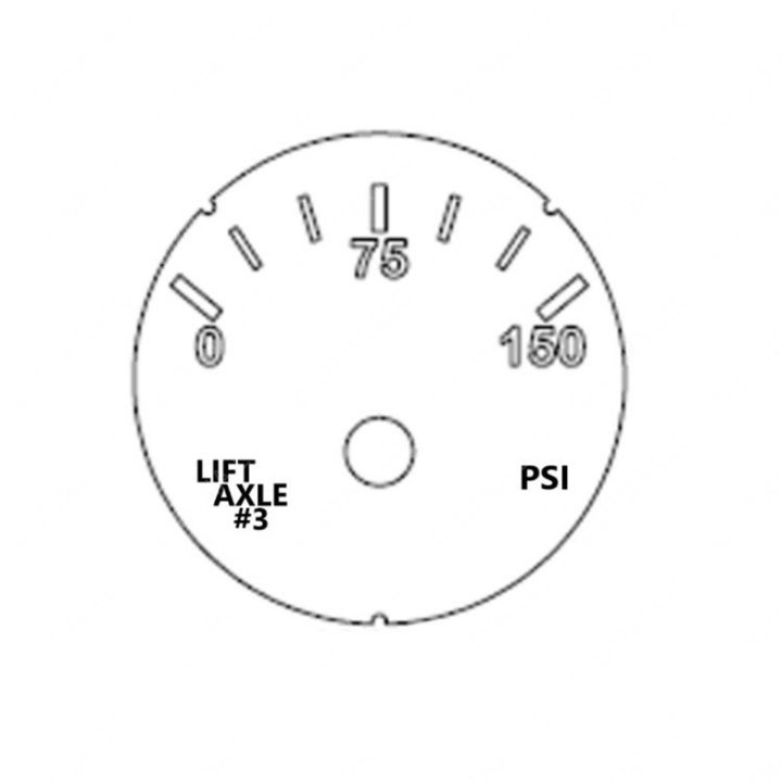 A22-71633-000 GAUGE-SUSP1 PRESS,PSI,BLACK
