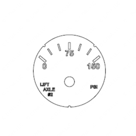 A22-71662-002 GAUGE-LIFT AXLE2,PSI,BRIGHT