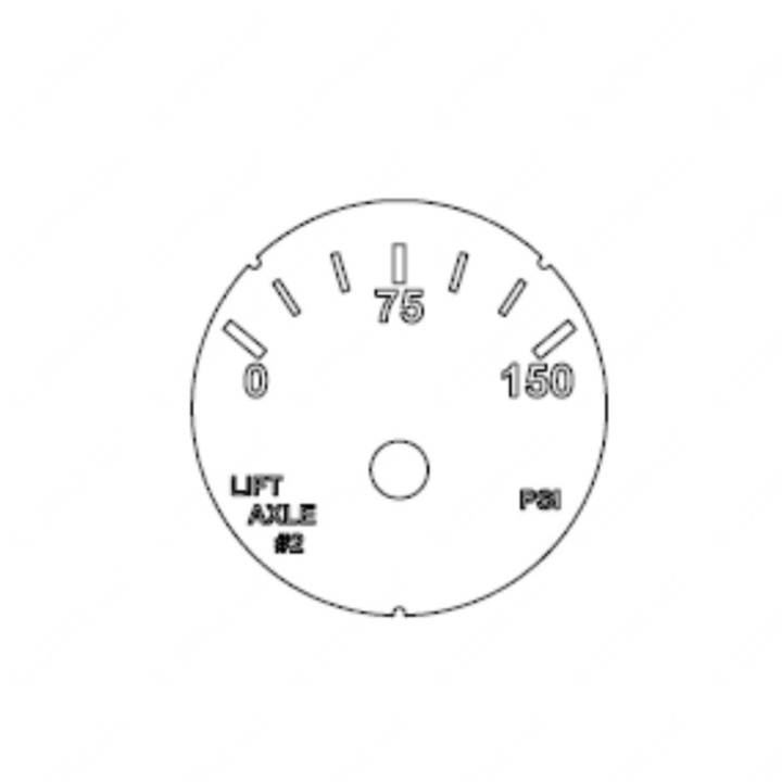 A22-71662-002 GAUGE-LIFT AXLE2,PSI,BRIGHT