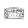 A22-71789-013 CLUSTER-INSTRMNT,KPH/MPH/TACH/TRAN/2 AIR