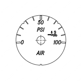A22-72357-206 GAUGE-LIFT AXLE 3,ICUC,BLK,ENG