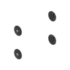 A22-74255-062 KIT-WHL CVR,DUAL,SHORT,BLACK