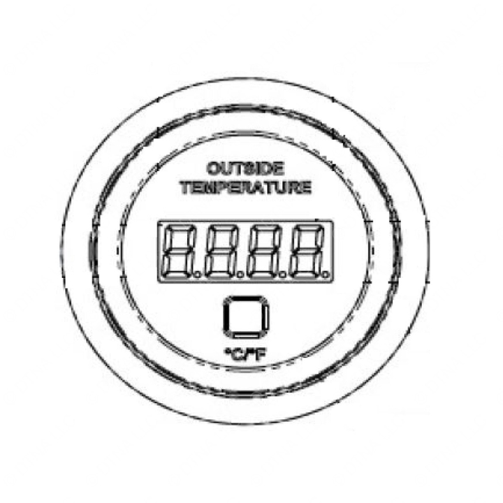 A22-75681-000 GAUGE,TEMP,AMBIENT,BLK,16FT