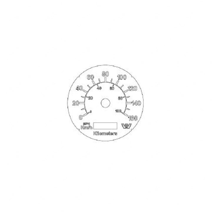 A22-76315-002 SPEEDOMETER, KPH/MPH, BLACK