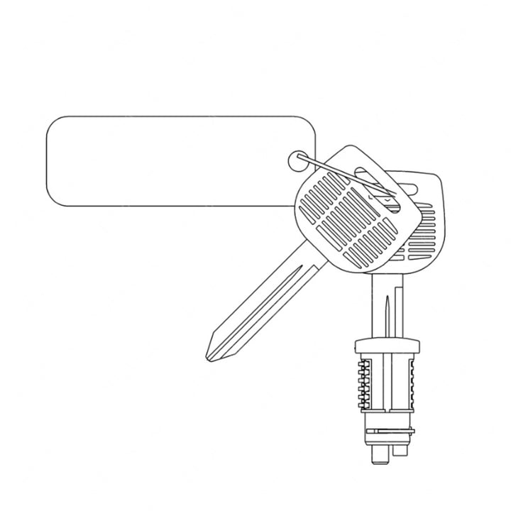 A22-76793-004 M2/P3 LOCKSET-IGN/DR,6 KEYS
