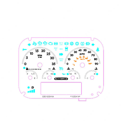 A22-77110-000 IP-6GAUGE,MPH,TACH,AIR,DIESEL