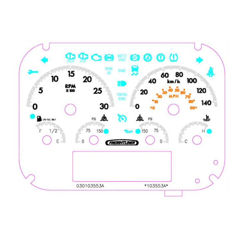 A22-78124-003 IP-6GAUGE,NAFTA,TACH,AIR,8.8L