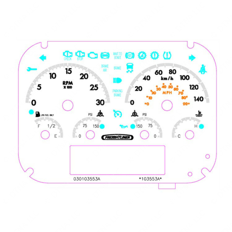 A22-78124-003 IP-6GAUGE,NAFTA,TACH,AIR,8.8L