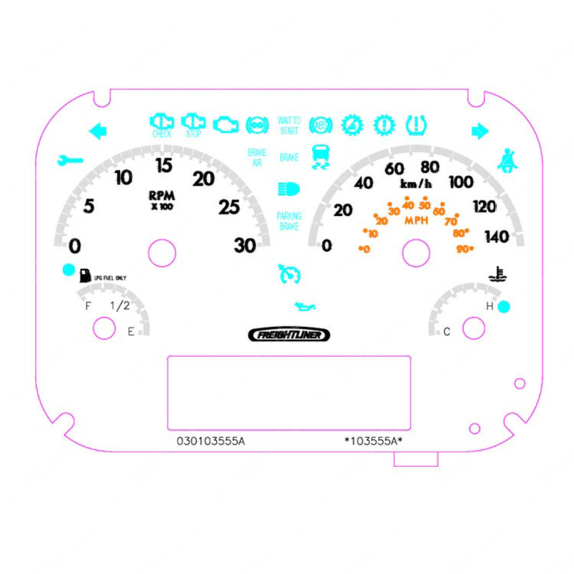 A22-78124-005 IP-4GAUGE,NAFTA,TACH,HYD,8.8L