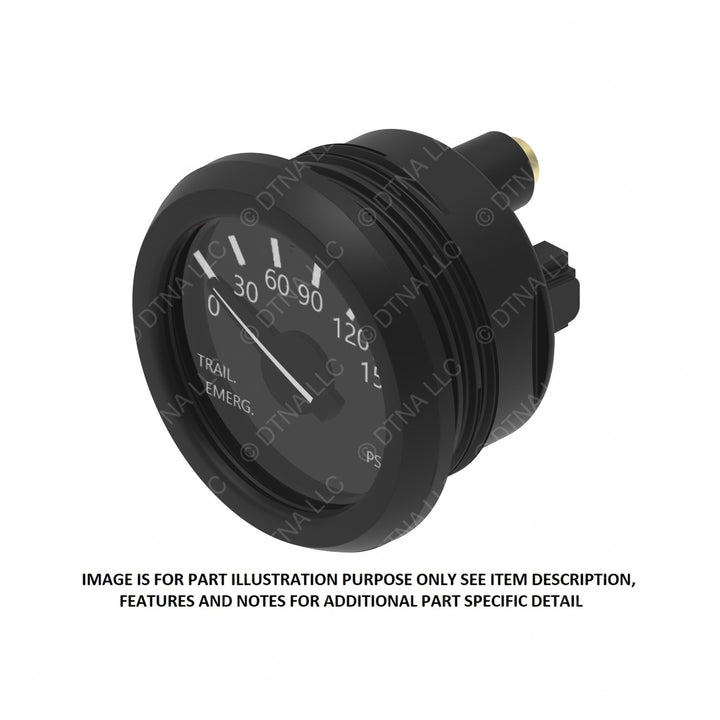 A22-78439-000 GAUGE-TRLR EMERG,BLK,PSI