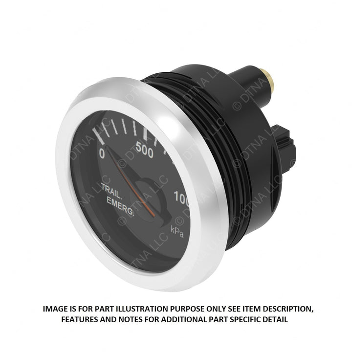 A22-78452-002 GAUGE-TRLR EMERGENCY,SSTL,KPA