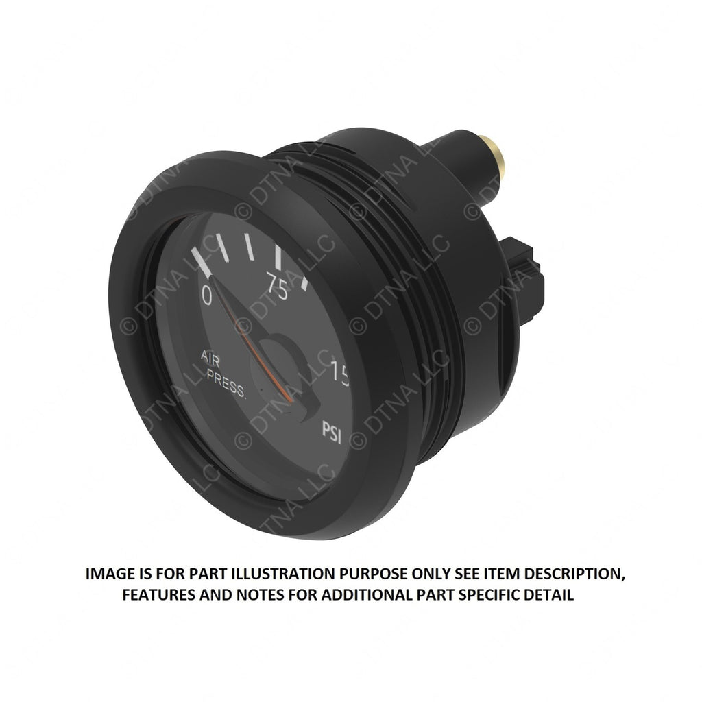 A22-78458-000 GAUGE-GENERIC AIR PRES,BLK,PSI