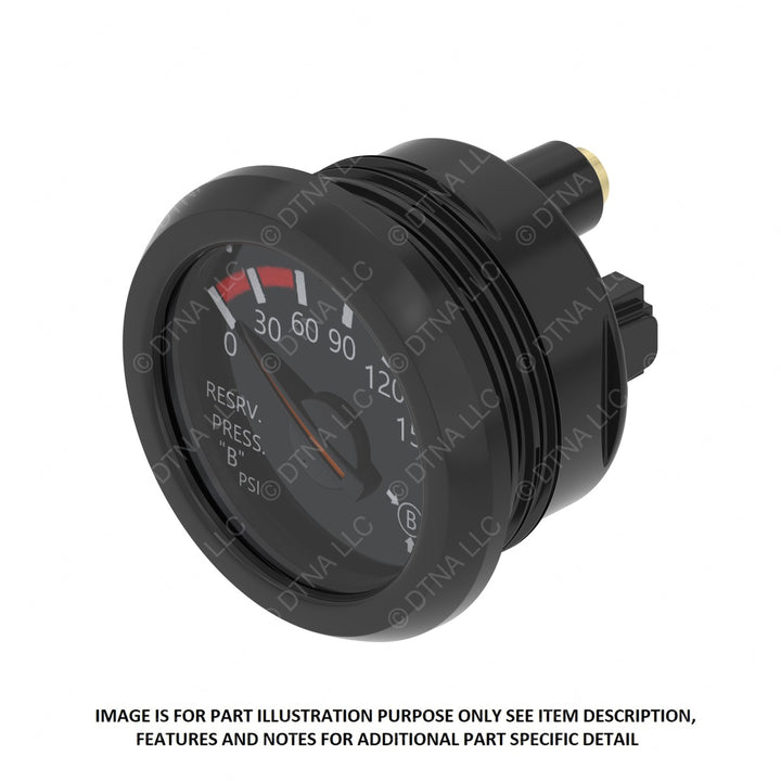 A22-78467-000 GAUGE-RES B PRESS,BLK,PSI