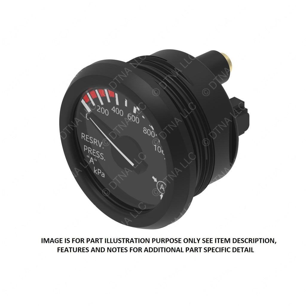 A22-78471-000 GAUGE-RES A PRESS,BLK,KPA