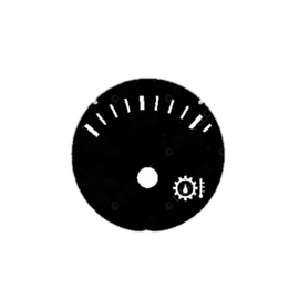 A22-78488-000 GAUGE-TRANS OIL TEMP,DEG F,BLK