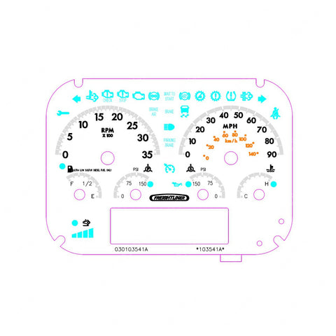 A22-79398-000 IP-6GAUGE,MPH,TACH,AIR,DIESEL