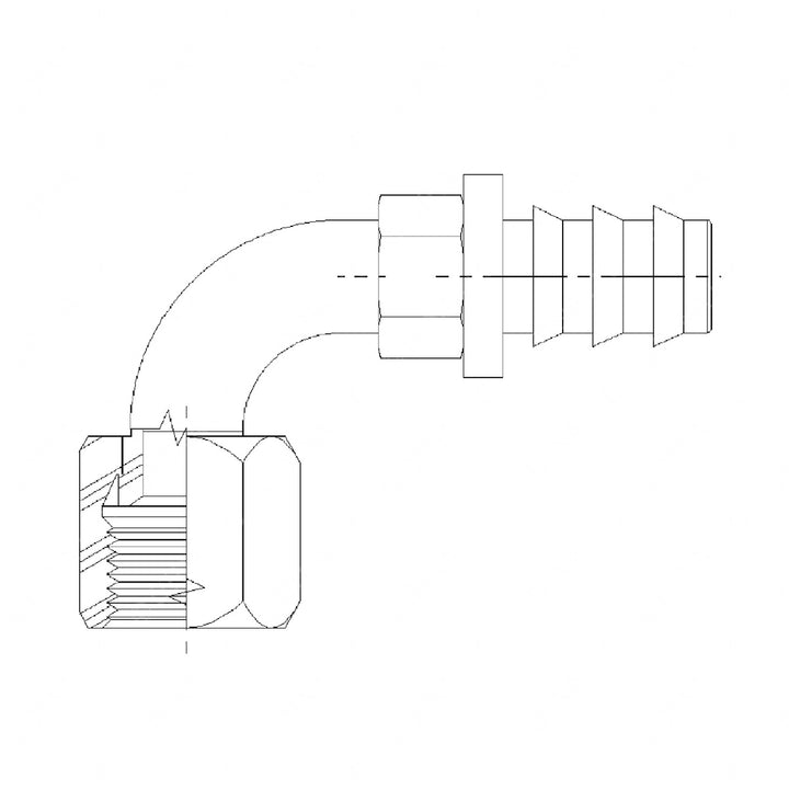 A23-12310-008 SWIVEL-JIC/BARBED,ST
