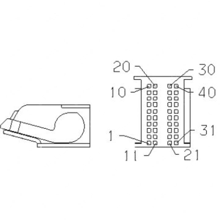 A23-13361-015 PLUG-40CAV,MQS,23-13304-311,BK
