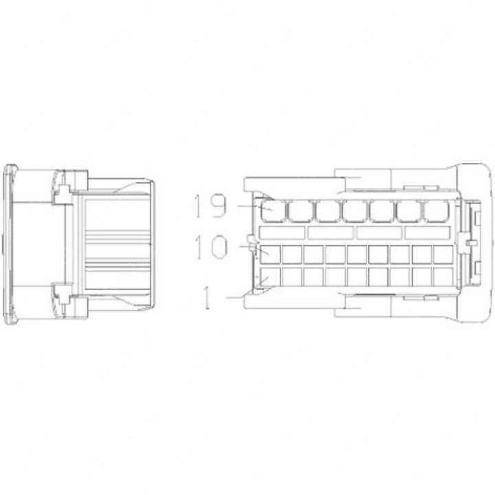 A23-13361-019 PLUG-25CAV,MCP1.5K,23-GY