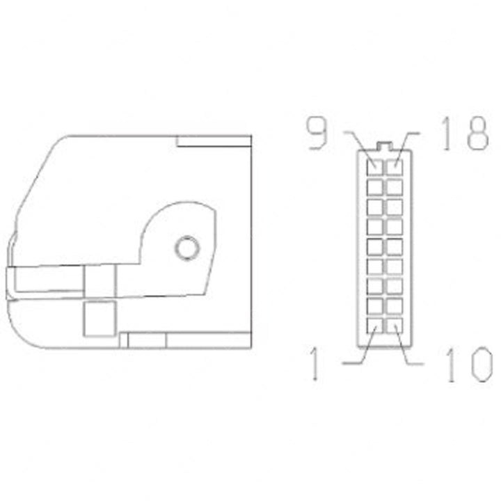 A23-13361-021 PLUG-18CAV,MQS,23-13151-025,BK