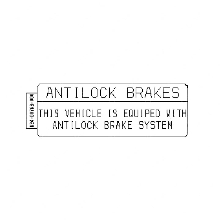 A24-00768-000 LABEL,ABS CAUTION