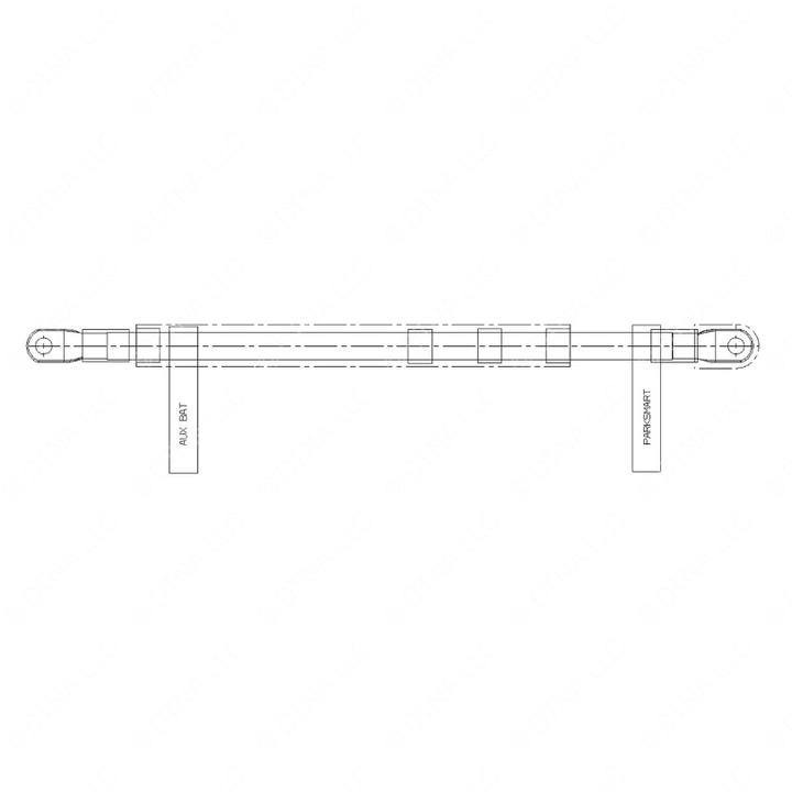 A66-04626-122 CABLE-POS,2/0,M/8XM/8,122"