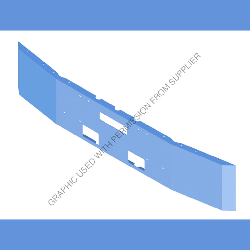 ABP N31 0CH201005 BUMPER FLD120 -8 MNT HOLE 6IN BRKBK