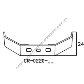 ABP N31 0CR022034R15 BUMPER FL SERIES NO WARRANTY 20IN