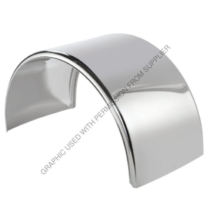 ABP N31 NF10166SSNR SS 16G SMOOTH SINGLE RND FENDERS PAIR