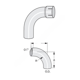 ABP N49 40EL90116A 90 DEG ELBOW, 4 CONN