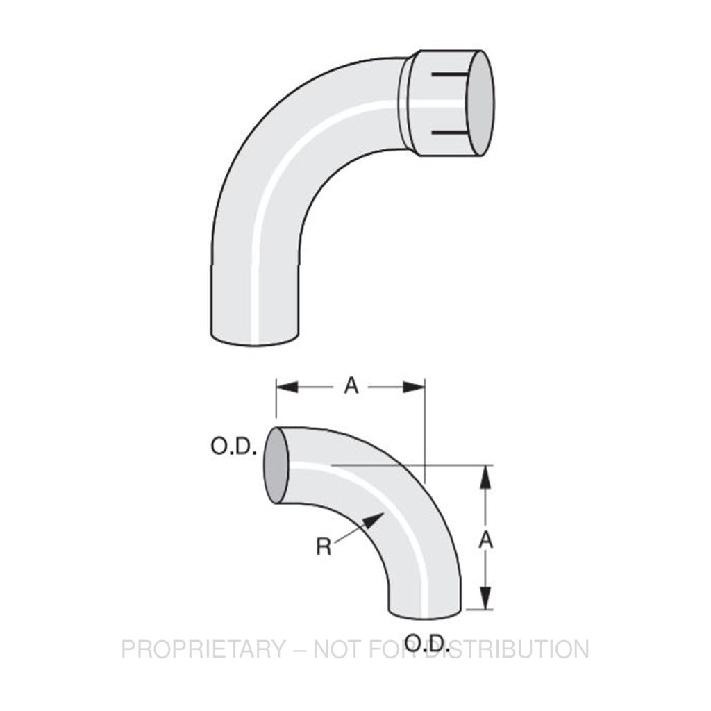 ABP N49 40EL90117A 90 DEG ELBOW, 4 CONN