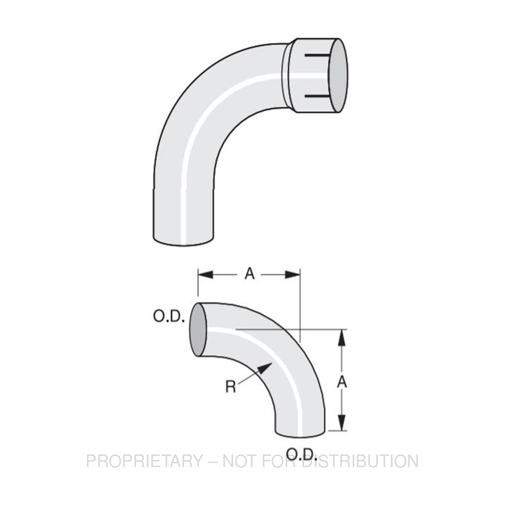 ABP N49 40EL90118A 90 DEG ELB, 4 CONN