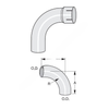 ABP N49 50EL90120A 90 DEG ELBOW, 5 CONN