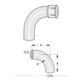 ABP N49 50EL90123A 90 DEG ELBOW, 5 CONN