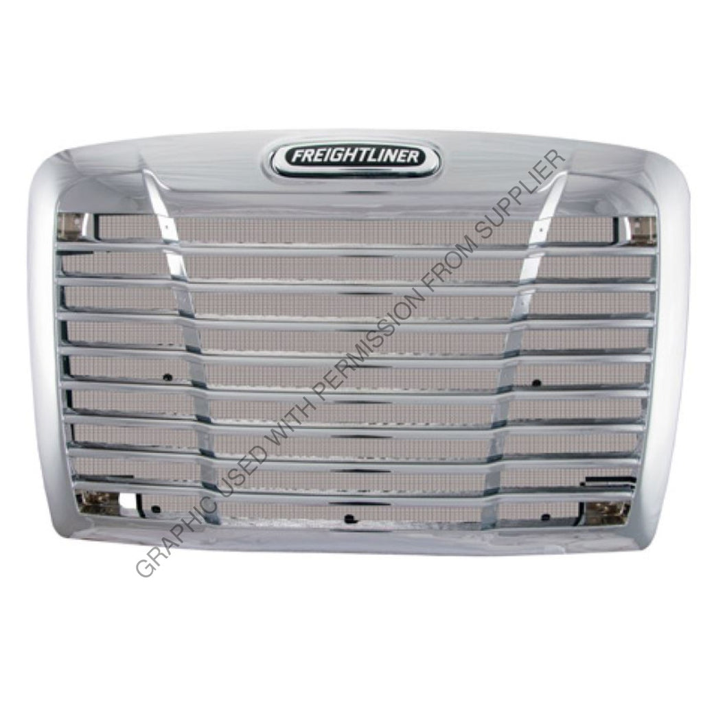 ABP N795 91030 GRILLE, CASD,08+,CHROME,ABS,LOGO,BUG SCR