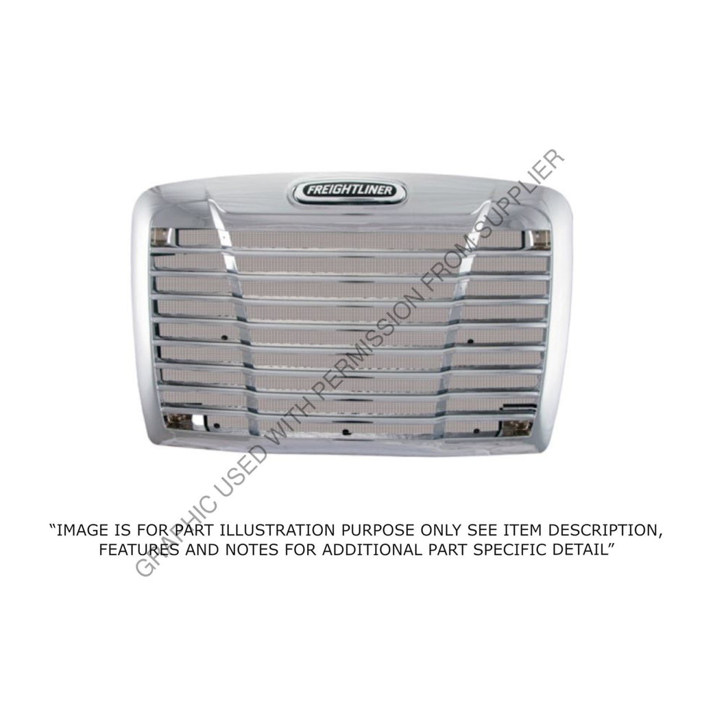ABP N795 91030 BLK GRILLE,BLACK CASC W/BUGSCREEN & LOGO