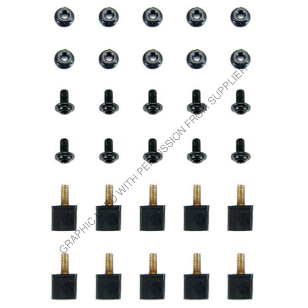 ABP N795 91110H GRILLE HW KIT, VOLVO VNL BLK/CH,04+