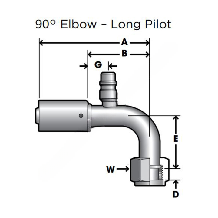 ABP N83 311418 A/C FITTING 90 DEG