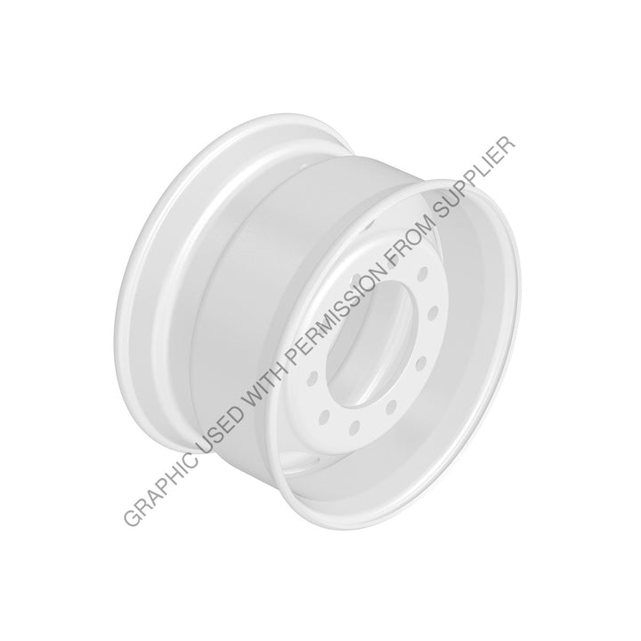 ACC 29806PKWHT21 DPLX WHEEL, PWDR CT WHT, 22.5 X 12.25IN.
