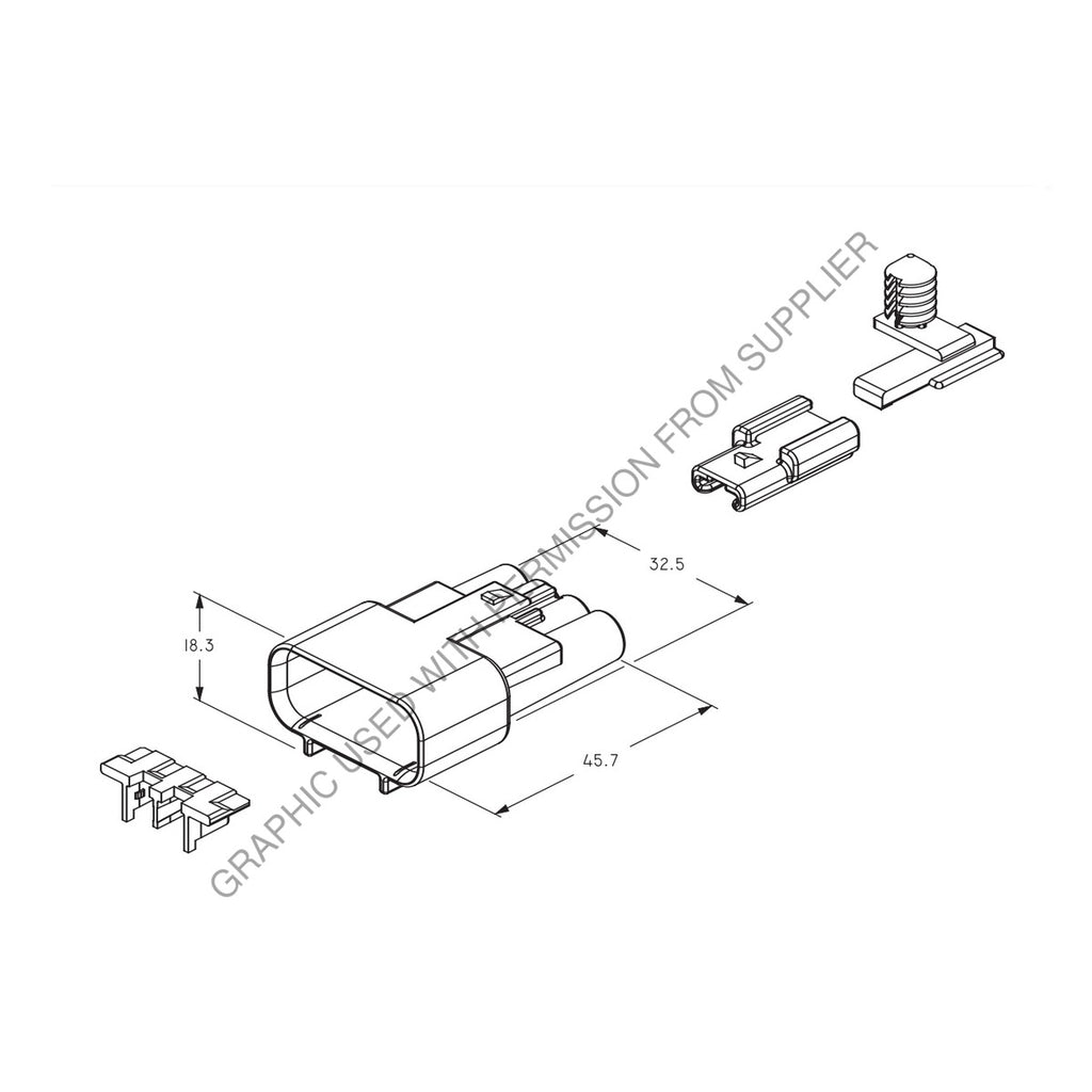 AFL E5665 001 RCPT-4CAV,Y2.8S,AFLE 5665 001