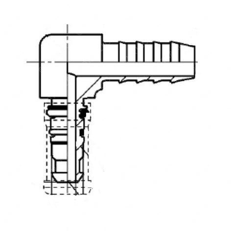 A   006 997 74 89 RIGHT-ANGLE PLUG / NG8 NW