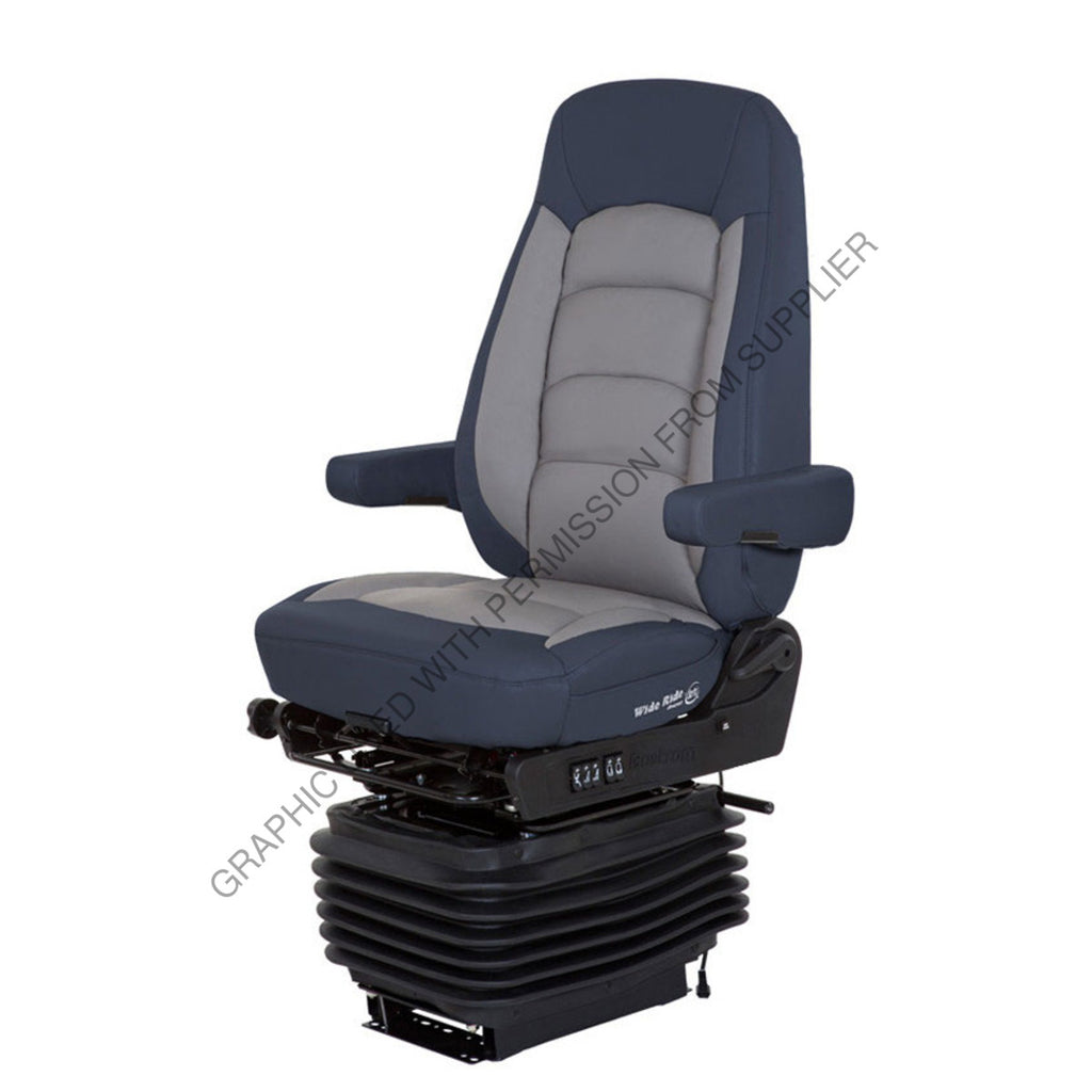 BOS 5300011 N01 SEAT, WRII STD HI BK, ARMS HTD BLU/GRY