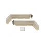 BTS B672625NTSK MUD FLAP HANGER - SL, 26IN ANGL, NCX,SST