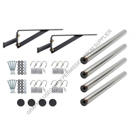 BTS K4363UG KIT-FULL TANDEM, GALVANIZED, UNDRILLED