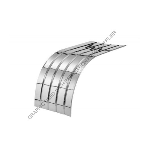 BTS SR300 66 1 STAINLESS STEEL HALF TANDEM FENDER