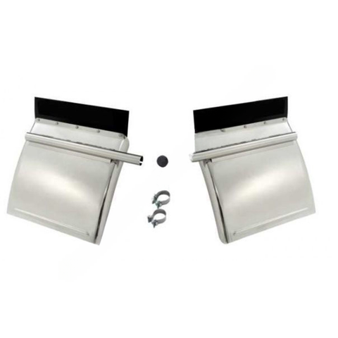 BTS SS221PA2 FENDER,QUARTER,LOW MOUNT, SS W/O MOUNTS