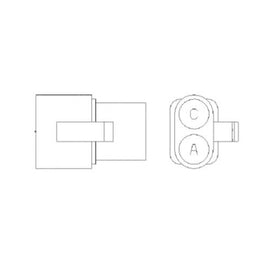 BUS 32004A1A PLUG-BUS,2 PIN