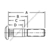 CM  10018435 STUD-WHEEL, METRIC M22X1.5MM X 4.57IN