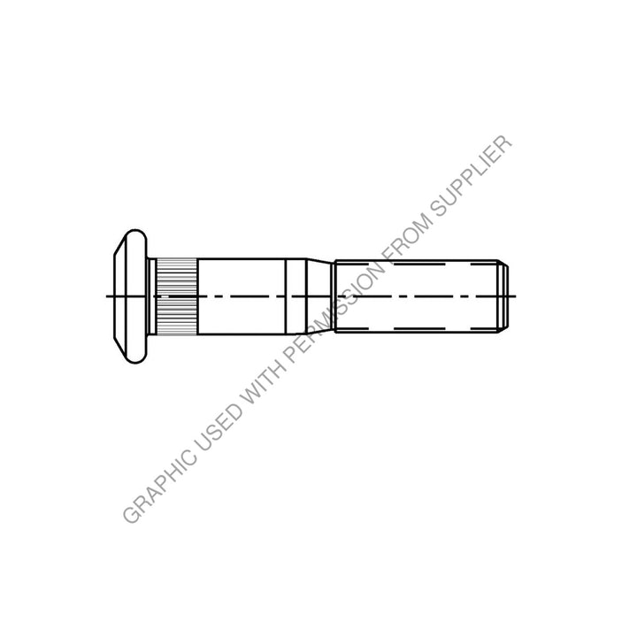 CM  10037785 STUD WHEEL METRIC  M22 X 1.5MM X 3.91"